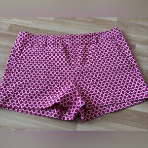 Banana Republic Pink and White Patterned Women Shorts